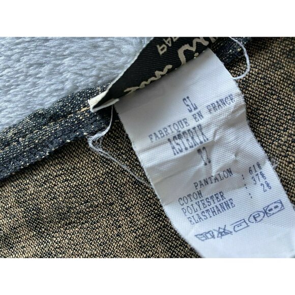 Sun Light Paris Womens T2 High Waist Wide Leg Trouser Crop Pants Cuffed Casual - Picture 4 of 7